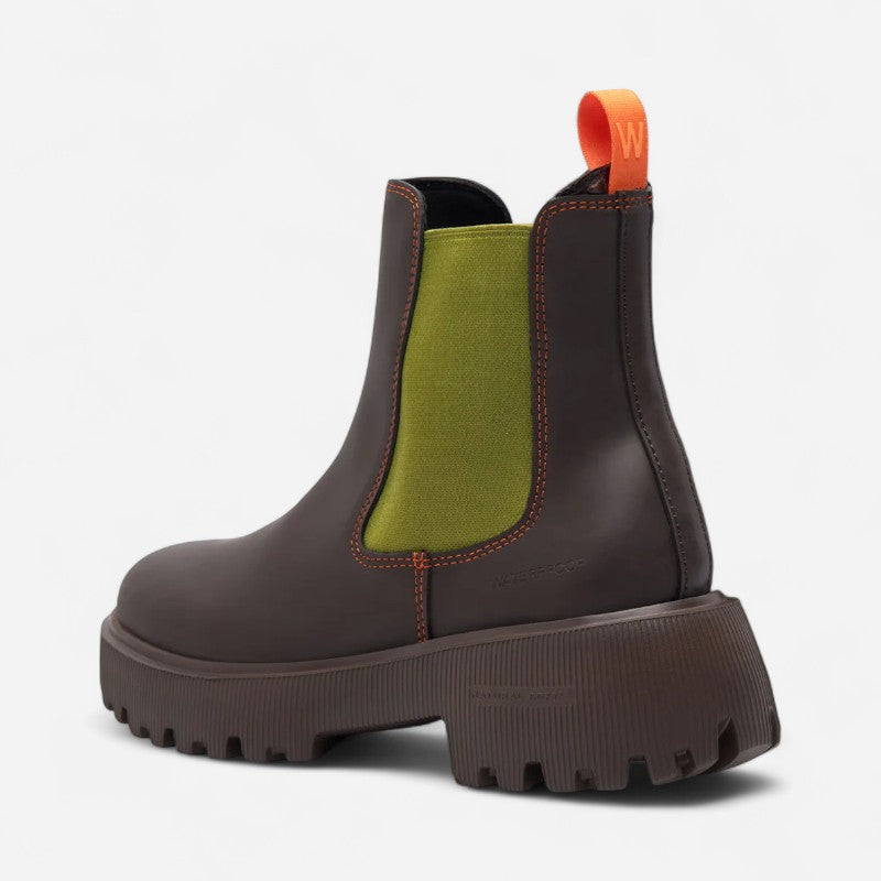 Aya Waterproof Chocolate/Green