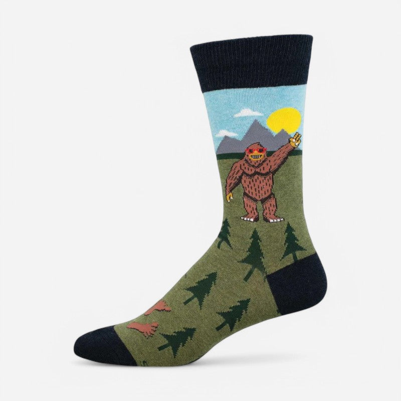 Men's Peace Out Bigfoot Green Heather
