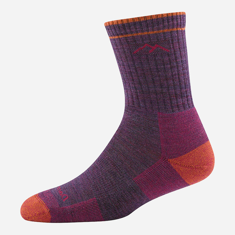 Hiker Micro Crew Midweight With Cushion Plum Heather