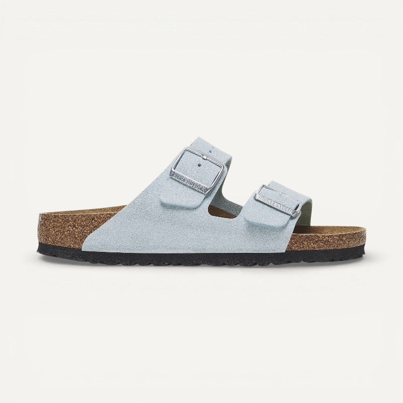 Arizona Baby Blue Suede Leather Narrow