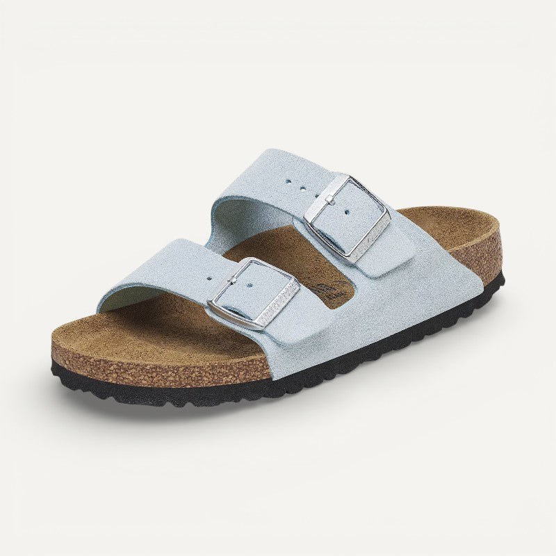 Arizona Baby Blue Suede Leather Narrow