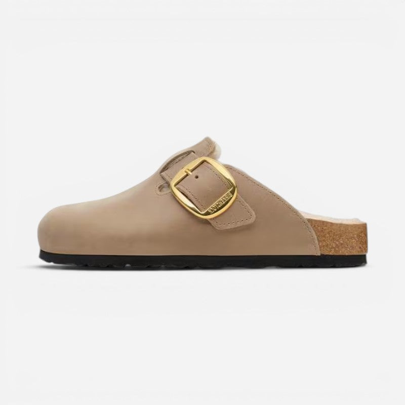 Boston Big Buckle Tobacco Oiled Leather Narrow