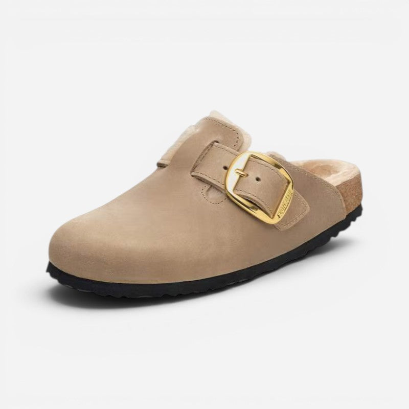 Boston Big Buckle Tobacco Oiled Leather Narrow
