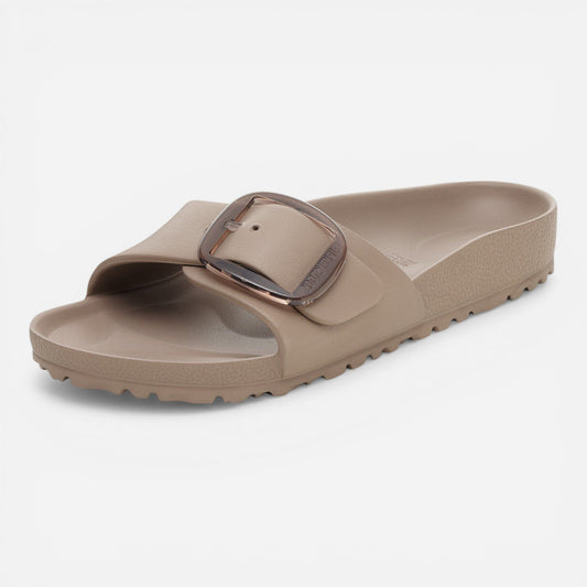 Madrid Eva Big Buckle Grey Taupe Narrow