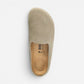 Amsterdam Taupe Suede Leather Narrow