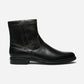 Midtown Plain Toe Zip Boot Black