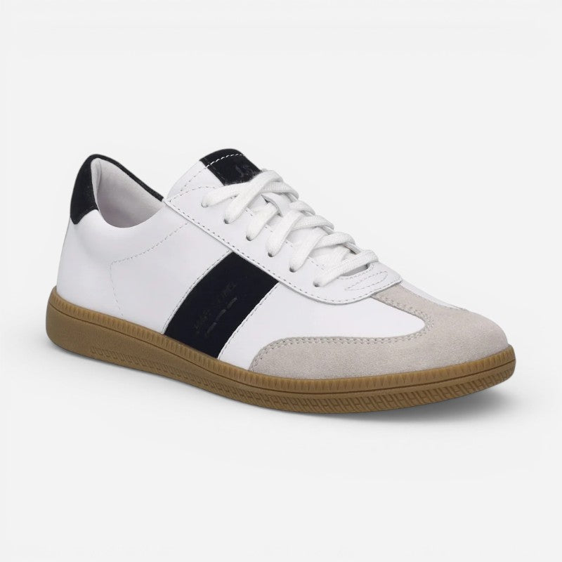 Joleen 01 White/Black Suede