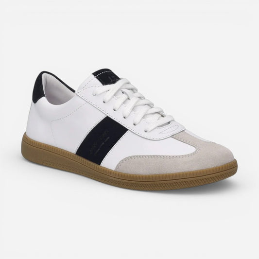 Joleen 01 White/Black Suede