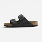 Arizona Soft Footbed Black Oiled Leather Narrow