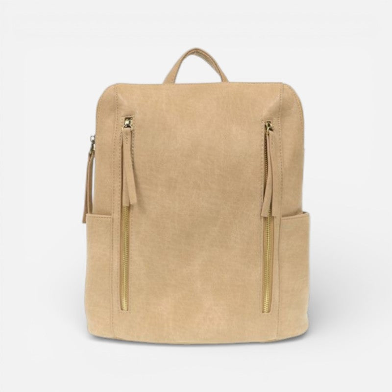 Raegan Double Zip Backpack Buff