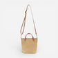 Mini Bucket Crossbody Straw Natural