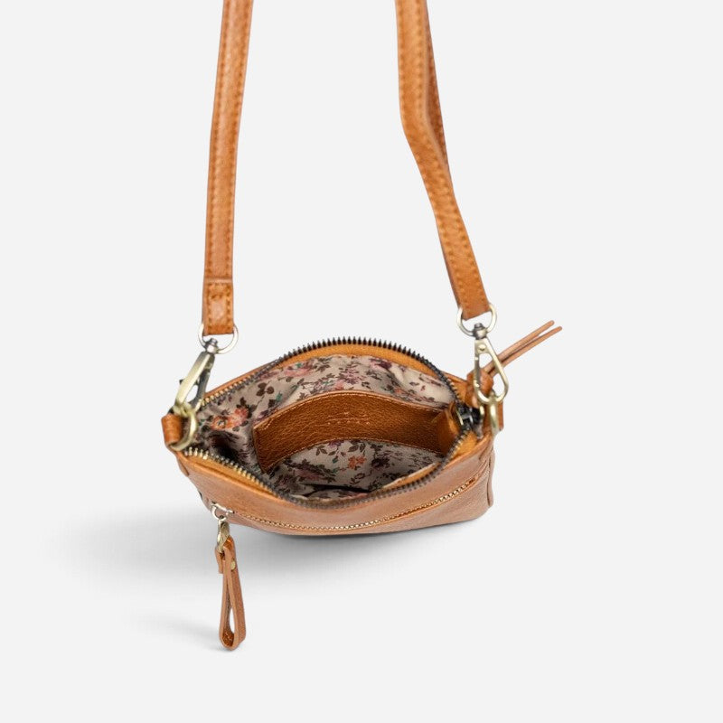 Lia Phone Crossbody Cognac