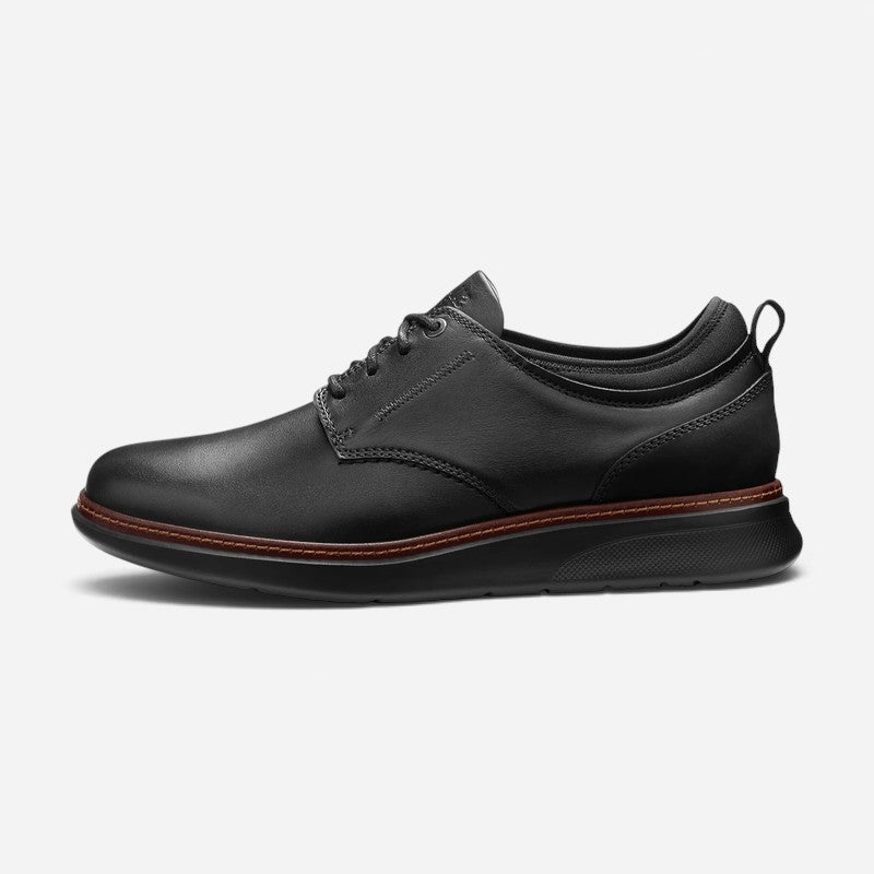 Men's Rafael Lace Up Black Leather/Black Sole