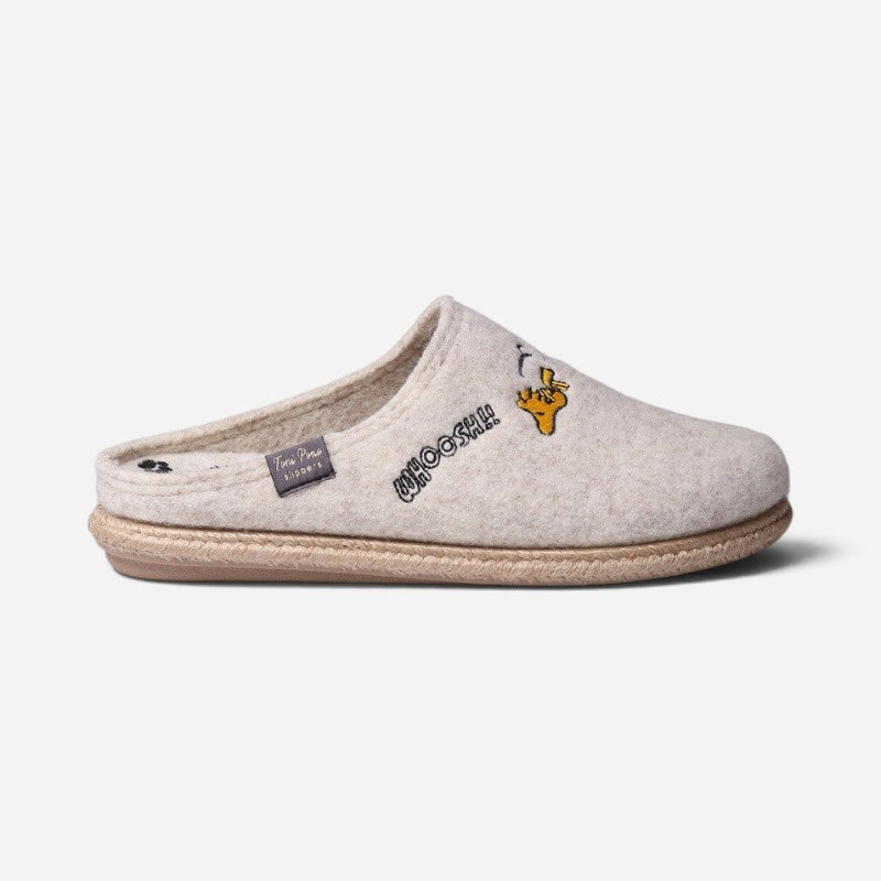Snoopy Slipper Ecru Whoosh