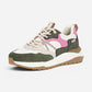Akilah 01 Olive/Crema/Pink