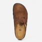 Boston Chunky Dark Tea Suede Leather Narrow