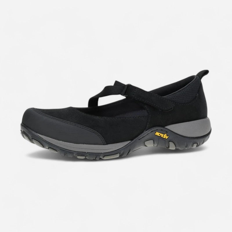 Primrose Black Burnished Suede
