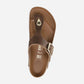 Gizeh Big Buckle Cognac Oiled Leather Regular