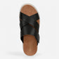 Uptown Sunset Black Veg Leather