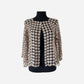 Lace Pearl Short Cardigan Champagne