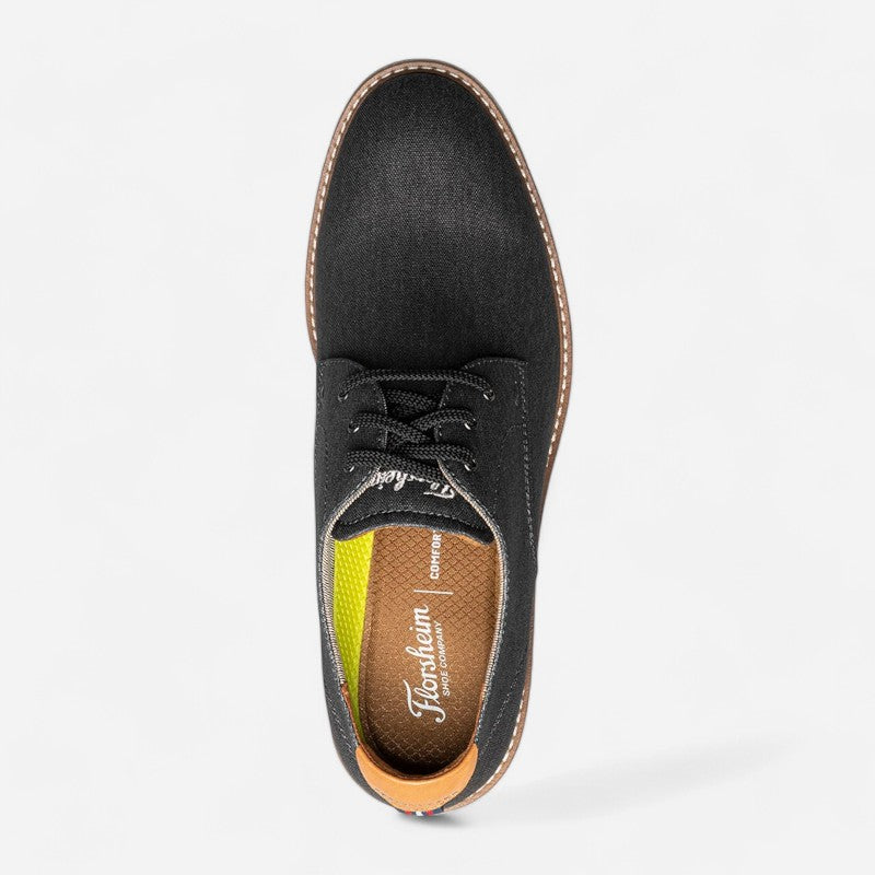 Vibe Canvas Plain Toe Oxford Black