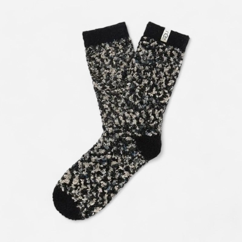 Cozy Chenille Crew Black/Grey