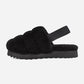 Super Fluff Slipper Black
