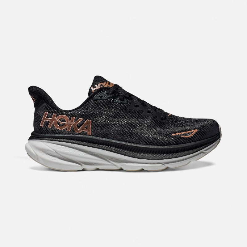 Women's Clifton 9 Black / Rose Gold Width B