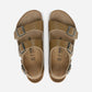 Milano Men's Super Grip Khaki Leather Regular