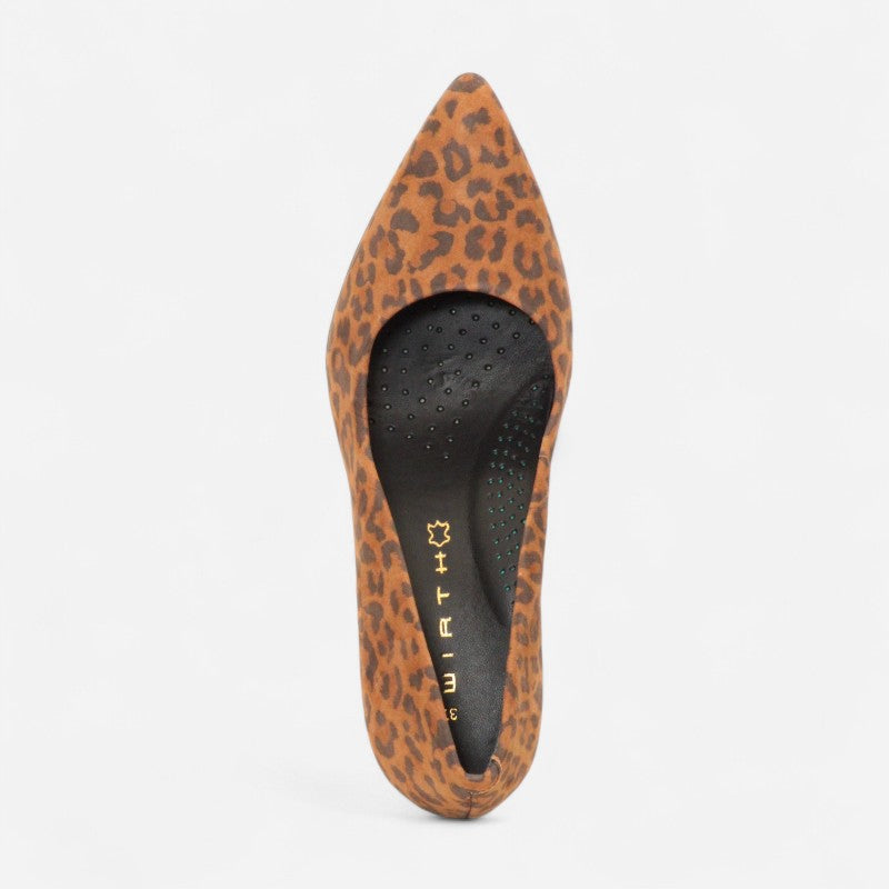 Julie 3 Brown Leopard Nubuck