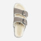 Arizona Shearling Stone Coin Suede Leather Narrow