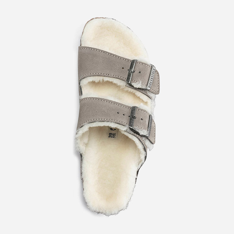 Arizona Shearling Stone Coin Suede Leather Narrow