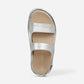 Madera Silver metallic Leather