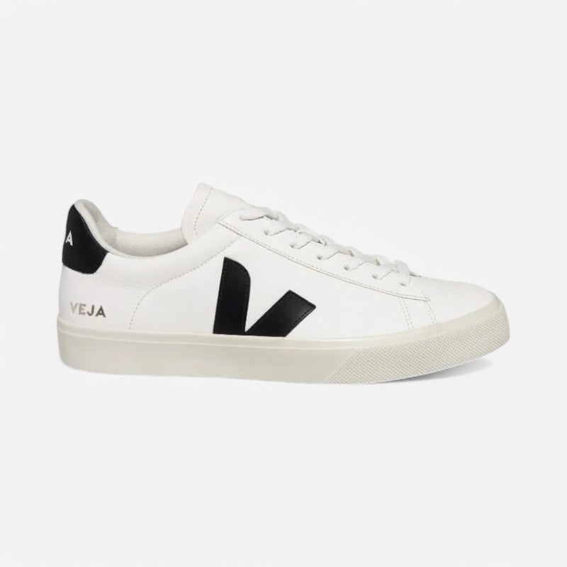 Men's Campo Leather White Black