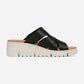 Uptown Sunset Black Veg Leather