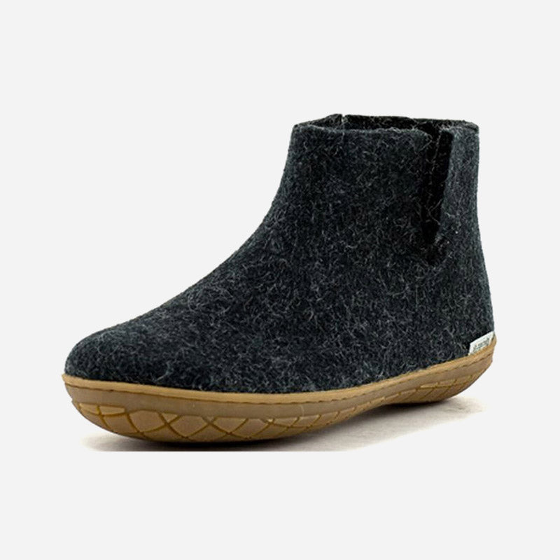 Low Boot Grey Rubber