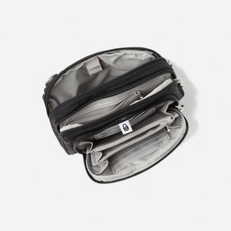Trifecta RFID Wallet Crossbody Black