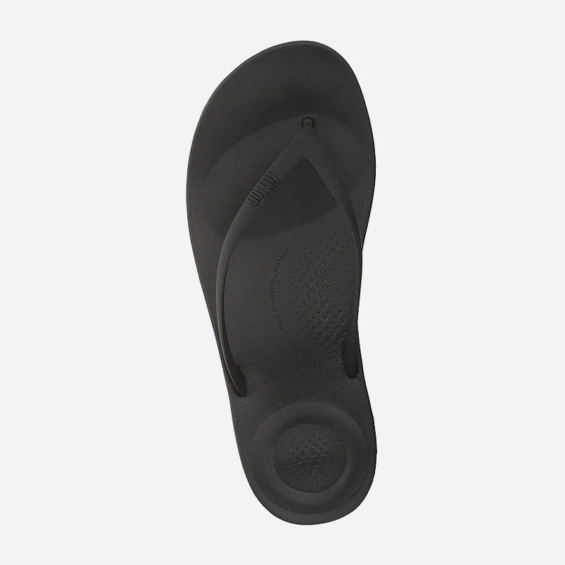 Iqushion Ergonomic Flip-Flops All Black