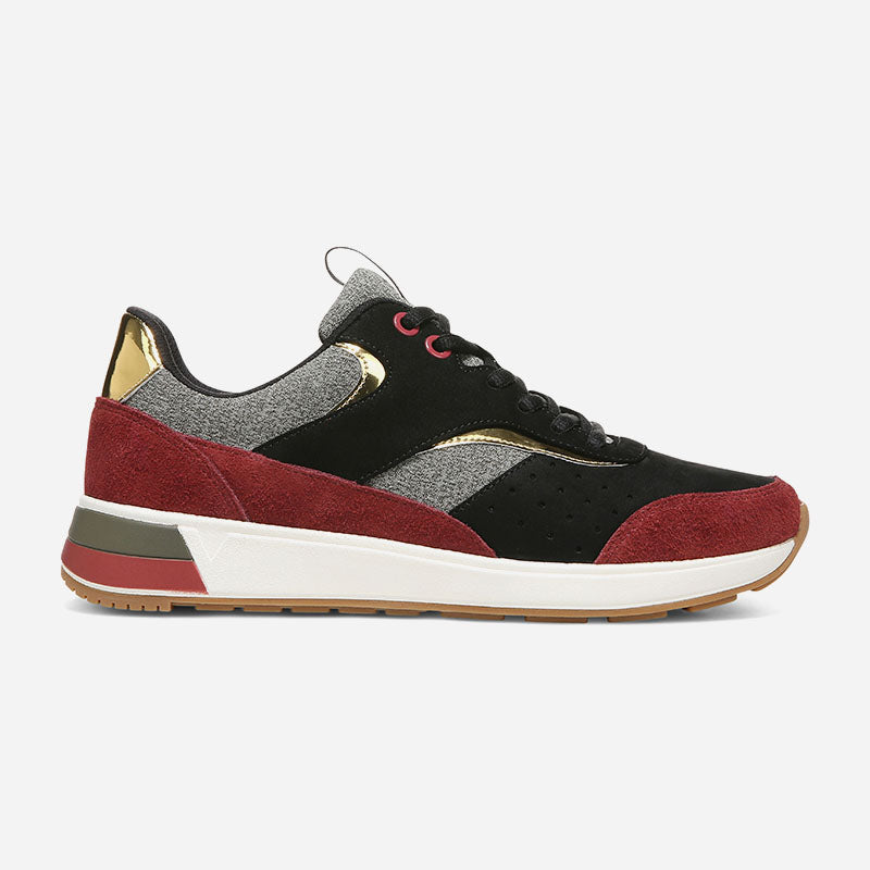 Nova Black/Shiraz Nubuck Suede
